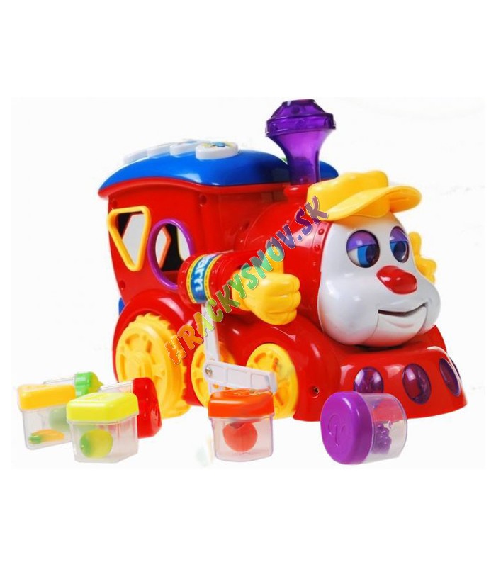 Huile Toys Multifunkčná lokomotíva  s farebnými kockami 