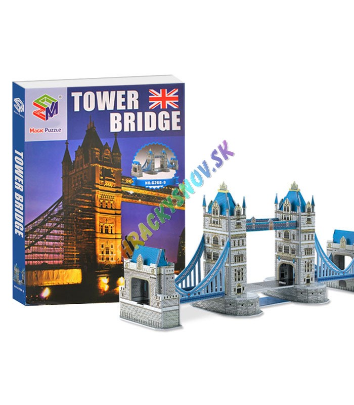 3D Puzzle Tower Bridge-padací most 41ks.