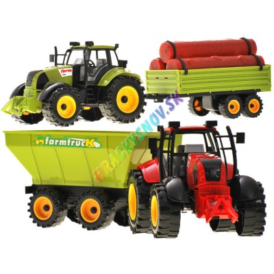 Poľnohospodársky traktor s prívesom